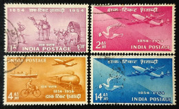 INDIA 1954 Postage Stamp Centenary COMPLETE SET Used - Gebraucht