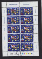 Bloc De 10 Timbres Europe 2004  YT 417 Oblitéré /  Sheet  2004 Used  Mi 484  Europa Union - Blocks & Sheetlets