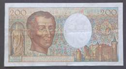 BANKNOTE MONEY PAPER 200 FRANCHI FRANCESI 1984 SERIE N L 027 - 200 F 1981-1994 ''Montesquieu''