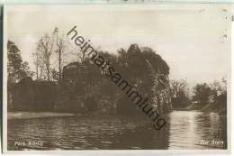 Park Wörlitz - Der Stein - Foto-Ansichtskarte - Verlag Hotel Goldene Weintraube - Woerlitz