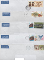 Hong Kong, 5 Air Mailed Letters 1 - Cartas & Documentos