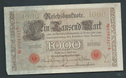 21 Avril 1910 - Billet 1000 Mark - Allemagne , - Nr 4594327 A - Laura 10612 - 1000 Mark