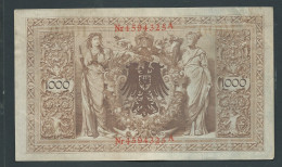 DEUTSCHES REICH 1000 MARK 21.04.1910 - Nr4594325 A - Laura 10707 - 1000 Mark