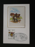 Carte Maximum Card Belgica 82 Postillon Cheval Horse Histoire Postale Postal History Bruxelles 12/12/1982 - 1981-1990