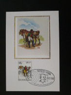 Carte Maximum Card Belgica 82 Postillon Cheval Horse Histoire Postale Postal History Bruxelles 13/12/1982 - 1981-1990
