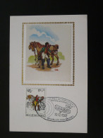 Carte Maximum Card Belgica 82 Postillon Cheval Horse Histoire Postale Postal History Bruxelles 16/12/1982 - 1981-1990