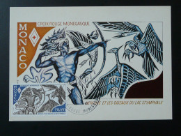 Carte Maximum Card Hercule Tirant à L'arc Mythologie Croix Rouge Monaco 1982 Ref 102124 - Tiro Al Arco