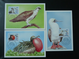 Cartes Maximum Cards (série De 6 Set Of 6) Oiseaux Birds Singapore 1995 Nouvelle Caledonie Ref 102166 - Maximum Cards