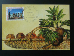 Carte Maximum Card Fruits Journée Mondiale Du Tourisme Polynesie Francaise 1993 Ref 102193 - Cartes-maximum