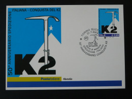 Carte Maximum Card Alpinisme Climbing Conquest Of K2 Italia 2004 Ref 102256 - Climbing