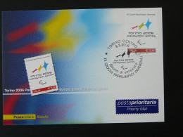 Carte Maximum Card Torino Paralympic Games Italia 2006 Ref 102287 - Winter 2006: Torino - Paralympic