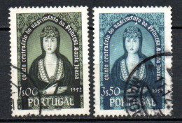 Col33 Portugal  1953  N° 795 & 796 Oblitéré Cote : 8,00€ - Gebraucht