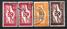 Col33 Portugal Aerien 1937  N° 6 à 9 Oblitéré Cote : 15,00€ - Usado