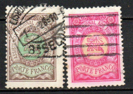 Col33 Portugal Franchise 1899  N° 14 & 15 Oblitéré Cote : 16,00€ - Usati