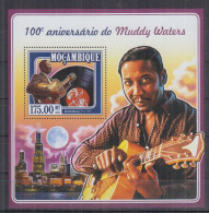 T13. Mozambique MNH 2015 Music - Singer - Muddy Waters - Musique