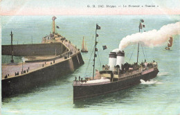 Dieppe * Bateau Le Steamer TAMISE Entrant Dans Le Port * La Jetée - Dieppe
