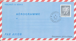 Monaco Aerogramme FDC ?? 14-8-1986 - Lettres & Documents