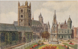 ST.ANDREWS CHURCH & GUILDHALL - PLYMOUTH - QUINTON - Plymouth