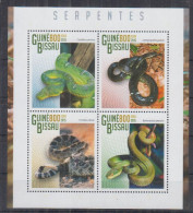 U13. Guinea-Bissau MNH 2015 Fauna - Reptiles - Snakes - Serpents