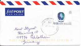 New Zealand Air Mail Cover Sent To Germany 12-7-2002 Single Franked - Posta Aerea