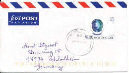 New Zealand Air Mail Cover Sent To Germany 12-7-2002 Single Franked - Airmail