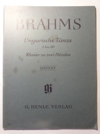 PARTITIONS - BRAHMS - UNGARISCHE TANZE 1BIS 10 - KLAVIER ZU ZRVEI HANDEN - URTEXT - G. HENLE VERLAG - DANSES HONGROISES - Spartiti