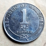 Maldives, 1 Rufiyaa, 1996, KM# 73a Agouz,, AUNC - Maldivas