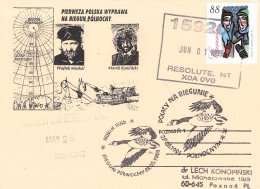 CANADA - NICE POSTCARD 1995 RESOLUTE, NT - POLAND / *1025 - Storia Postale