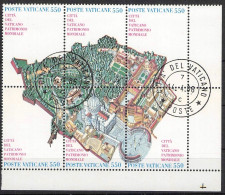 VATICAN - MINISHEET 1986 PATRINONIO MONDIALE Mi 883-888 / *1033 - Blocs & Feuillets