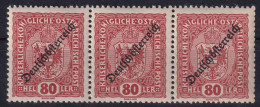 AUSTRIA 1919 - MNH - ANK 240 - Strip Of 3! - Ongebruikt