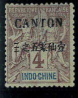 Aa5655a  -  French CANTON - STAMP - Yvert # 19  Mint Hinged  MH - Neufs