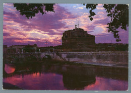 °°° Cartolina - Roma N. 1445 Castel S. Angelo - Tramonto Viaggiata °°° - Castel Sant'Angelo