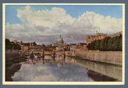 °°° Cartolina - Roma N. 1446 Castel S. Angelo E S. Pietro Viaggiata °°° - Castel Sant'Angelo