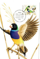 Australia 1998 Endangered Birds,Gouldian Finch, Maximum Card, - Maximumkarten (MC)