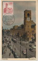 Pays Bas Carte Maximum 1955 Amsterdam Bourse 636 - Cartoline Maximum