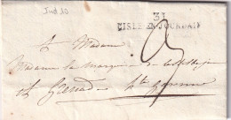 France Marque Postale - 31 / L'ISLE EN JOURDAIN - Avec Texte - 1801-1848: Vorläufer XIX