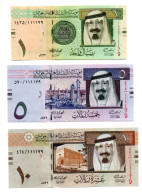 Saudi Arabia Banknote - (Set Of 3 Notes With Same Fancy Serial Number 111179 ) - ND 2012 - King Abdulla - UNC - Saoedi-Arabië