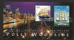 Ireland 1999 Seafaring History, Ships, Barque "Polly Woodside" (1885), AUSTRALIA '99.  Mi  Bloc 32  MNH(**) - Autres & Non Classés