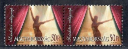 Hungary 2005 World Theater Day A Pair MNH - Nuevos