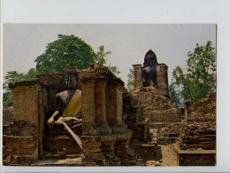 011785  -  A Buddha Statue Of Wat Mahathat, A Ruined Temple, Sukhothai Province THAILAND - Thaïlande