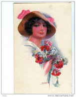 005063  -  USABAL  -  Jeune Femme Au Bouquet  !     ERKAL N° 338/5 - Usabal