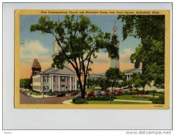 005181  -  First Congregational Church And Municipal Group From Court Square, SPRINGFIELD - Springfield