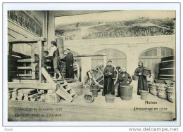 006316  -  Exposition De Bruxelles 1910 - Pavillon Moët Et Chandon  -  Moines Pressurage En 1710 - Ausstellungen