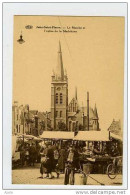 007543  -  JETTE-SAINT-PIERRE  -  Le Marché Et L'église De La Madeleine - Jette