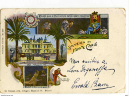 A 19497  -  Souvenir De Monte Carlo  -  Rouge Perd Et Noir Perd, La Banque Gagne Toujours  -  1900 - Monte-Carlo