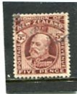 NEW ZEALAND - 1909  5d  KING EDWARD VII  FINE USED  SG 391 - Gebruikt