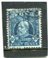 NEW ZEALAND - 1909  8d  KING EDWARD VII  FINE USED  SG 393 - Oblitérés