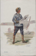 Aviateur .... Un "As" Au Repos   Illustrateur G Ripart - Uniforms