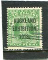 NEW ZEALAND - 1913  1/2d   AUCKLAND OVERPRINTED  FINE USED  SG 412 - Usati