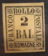 ROMAGNA ROMAGNE Italia 1859, Yvert No 3, 2 BAI Chamois  , Neuf * MH, TB - Romagna